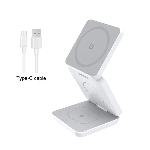 3 in 1 Wireless Charger for Iphone 16 15 Pro 14 13 12 Apple Watch Airpods Magsafe Iphone Charger Stand Fast Wireless Charging